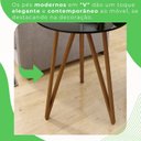 Ver imagem 5 de Mesa Lateral Corinto 70 Cm Preto/Mel