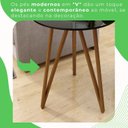 Ver imagem 5 de Mesa Lateral Corinto 100% MDF 70 cm Preto