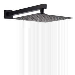 Kit Ducha Quadrada Preto Fosco Inox 20x20 Parede Padrão Docol - 3