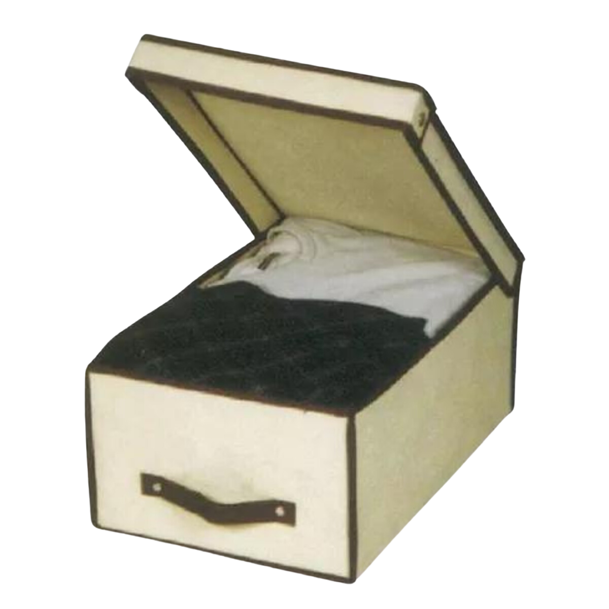 Caixa Organizadora Rígida Casita com Tampa 45x30x20cm 6un Cor:bege - 3