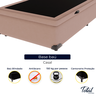 Cama Box Baú Viúvo Suede Bege - 2