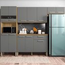 Ver imagem 3 de Kit Cozinha Versalhes 4 Peças Freijó Gris - Kits Paraná
