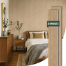 Kit 2 Painel Ripado de Madeira Natural Acústico Ikara - 270x32cm - 1