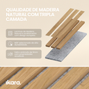 Ver imagem 3 de Kit 2 Painel Ripado de Madeira Natural Acústico Ikara - 270x32cm