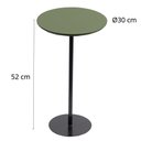 Ver imagem 2 de Mesa Lateral 30cm (52cm Altura) Verde Acetinado