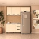 Ver imagem 2 de Cozinha Compacta 250051 3 Peças Meena Branco Creme Politorno Móveis