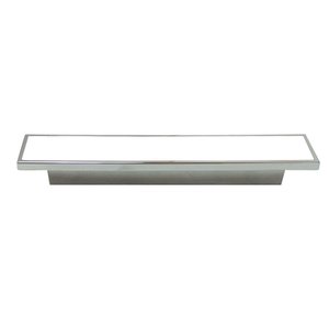 Puxador Cristal - IL 4516 - Branco - 128MM