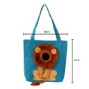 Ver imagem 2 de Bolsa Transporte Cachorro Gato Pet Animal Estampa Leao Estimacao Ombro Passeio Diversao Viagem Camin