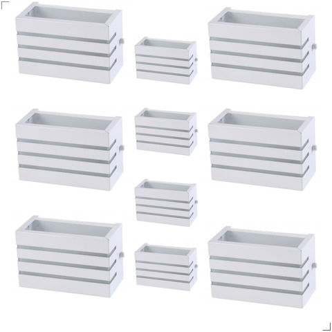 Kit com 10 Arandelas Frisada de 15cm:branco