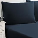 Ver imagem 1 de Jogo de Cama Malha Lençol 100% Algodão Gran Moratta 3 Peças King - Azul Petróleo