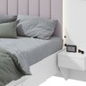 Cama Casal 140cm com Usb, Usb-c 2 Mesa de Cabeceiras Solaris - 11