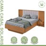 Cama Casal 140cm com Usb, Usb-c 2 Mesa de Cabeceiras Solaris - 12