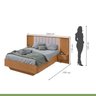 Cama Casal 140cm com Usb, Usb-c 2 Mesa de Cabeceiras Solaris - 4