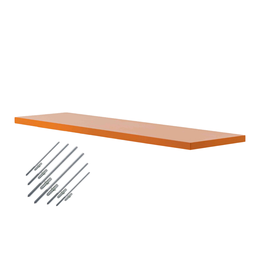Prateleira Suporte Invisível Flutuante 70cm Terracota Laqueada Mdf Lisa Decoração - Organizze Móveis - 1