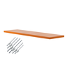 Prateleira Suporte Invisível Flutuante 70cm Terracota Laqueada Mdf Lisa Decoração - Organizze Móveis - 1