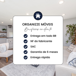 Prateleira Suporte Invisível Flutuante 70cm Terracota Laqueada Mdf Lisa Decoração - Organizze Móveis - 5