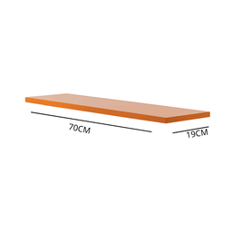 Prateleira Suporte Invisível Flutuante 70cm Terracota Laqueada Mdf Lisa Decoração - Organizze Móveis - 3