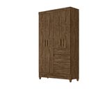 Ver imagem 1 de Guarda Roupa 4 Portas Sobral Castanho Wood 870331 Moval