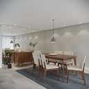 Ver imagem 4 de Buffet para Sala de Jantar 4 Portas 135cm Olive