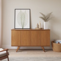 Buffet para Sala de Jantar 4 Portas 135cm Olive - 1