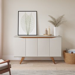 Buffet para Sala de Jantar 4 Portas 135cm Olive - 1