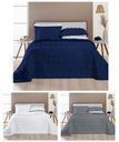 Ver imagem 6 de Jogo King Size Istambul Colcha Poppy 03 Pecas Dupla Face 300 Fio Super Luxuosa:AZUL