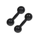 Ver imagem 2 de Par de Halter Bola Emborrachado 4kg Academia Treino Ar Livre