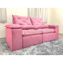 Ver imagem 5 de Sofá 3 e 4 Lugares Retrátil e Reclinável 2,30 Metros Alpoim Estofados Rose 607 Athenas