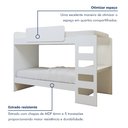 Ver mais imagens de Beliche Solteiro Cantos Arredondados com Led Olga