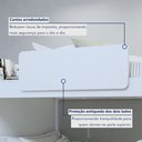 Ver imagem 5 de Beliche Solteiro com Escrivaninha e LED Cantos Arredondados Olga Branco