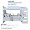 Ver imagem 7 de Beliche Solteiro Cantos Arredondados com Led Olga