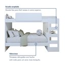 Ver imagem 6 de Beliche Solteiro Cantos Arredondados com Led Olga