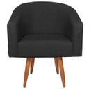 Ver imagem 2 de Poltrona Decorativa Sala de Estar Recepção Luiza Pés Palito Suede - Doce Sonho Móveis POLTRONAS POLT
