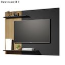 Ver imagem 4 de Painel para Sala Quarto para Tv Smart até 55 Polegadas Eliana 71 - Cores - Comprar Moveis em Casa:pr