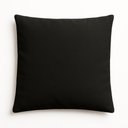 Ver imagem 3 de Kit 2 Capa de Almofada 42cm Decorativa Suede Sofá Poltrona Cor:preto