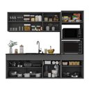 Ver imagem 7 de Cozinha Modulada Compacta Suspensa 7 Portas MDF MDP 211,5cm