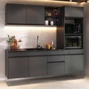 Ver imagem 1 de Cozinha Modulada Compacta Suspensa 7 Portas MDF MDP 211,5cm
