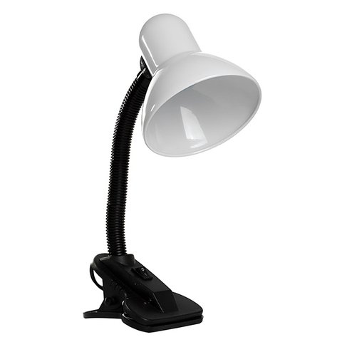 Luminária de Mesa com Presilha Branca Bivolt