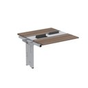 Ver imagem 1 de Complemento de Mesa Plataforma para Coworking para 2 Pessoas 110x140 110cm Industrial Walnut e Cinza Marrom