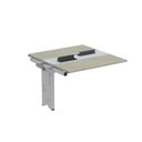 Ver imagem 1 de Complemento de Mesa Plataforma para Coworking para 2 Pessoas 110x140 110cm Industrial Nogueira Casablanca e Cinza Bege