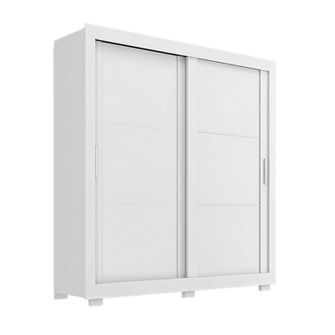 Guarda Roupas Casal 2 Portas de Correr 4 Gavetas Siena