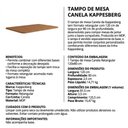 Ver imagem 2 de Tampo de Mesa Retangular 120x80cm Cor Canela em MDP para Mesa de Jantar - Kappesberg