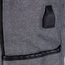 Ver imagem 3 de Mochila para Notebook Executiva Ht-8002 Tecido Impermeavel Entradasb Poliester - Cinza