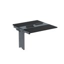 Ver imagem 1 de Complemento de Mesa Plataforma para Coworking para 2 Pessoas 110x140 110cm Industrial Preto e Grafito