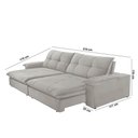 Ver imagem 5 de Sofá Gaia Veludo 02 Módulos 80 Cm B25cm Meu Sofá Online