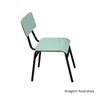 Assento Formica Escolar Multilaminado Epóxi Verde - 7