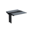 Ver imagem 1 de Complemento de Mesa Plataforma para Coworking para 2 Pessoas 110x140 110cm Industrial Grafito e Preto Cinza