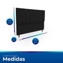 Ver imagem 6 de Cabeceira Estofada Moderna e Elegante para Cama de Casal 140 Eros Suede