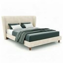 Ver imagem 5 de Cama Japonesa Casal Corea com Cabeceira Madeira Off White Sallar Home