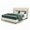 Ver imagem 4 de Cama Japonesa Casal Corea com Cabeceira Madeira Off White Sallar Home